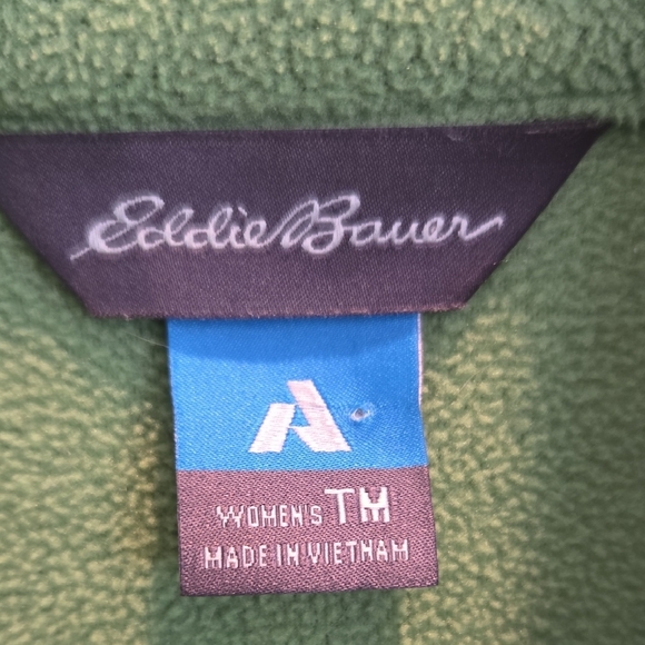 Eddie Bauer Bright Green Fleece Jacket - Picture 2 of 10